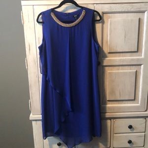 MSK Jewel Neck Dress